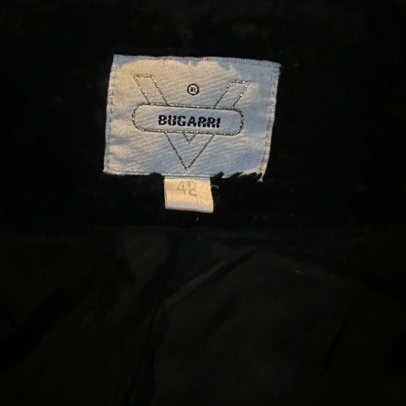 Reworked vintage jacket - fake curly lamb fur - black - size L - Picture 3 of 3